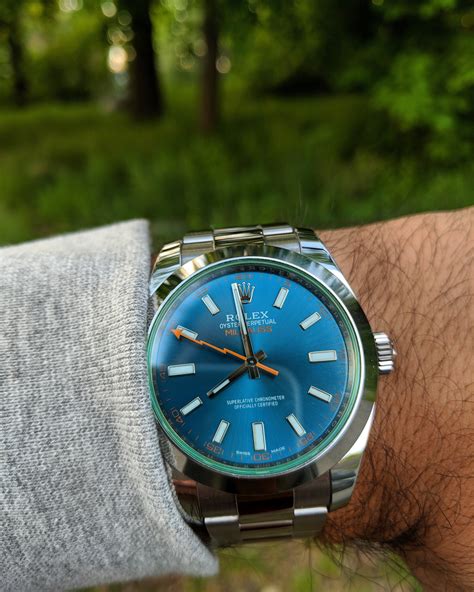 rolex milgauss z blue wrist shot|Rolex Milgauss z watch review.